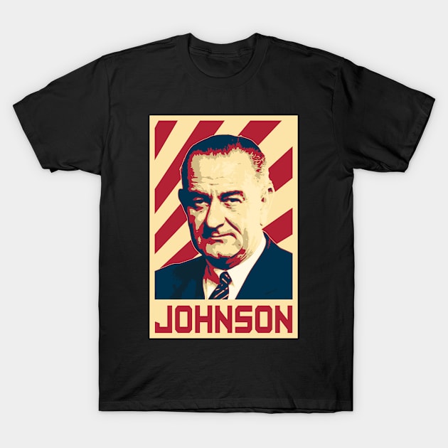 Lyndon B Johnson T-Shirt by Nerd_art